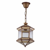 Distribuidor - Lâmpadas Diversas | Colgantes Rustica | FAROL GRANADINO HEXAGONAL 1XE27 OPALINA REGX21X21 CM Ref: 1.973-OPALINA